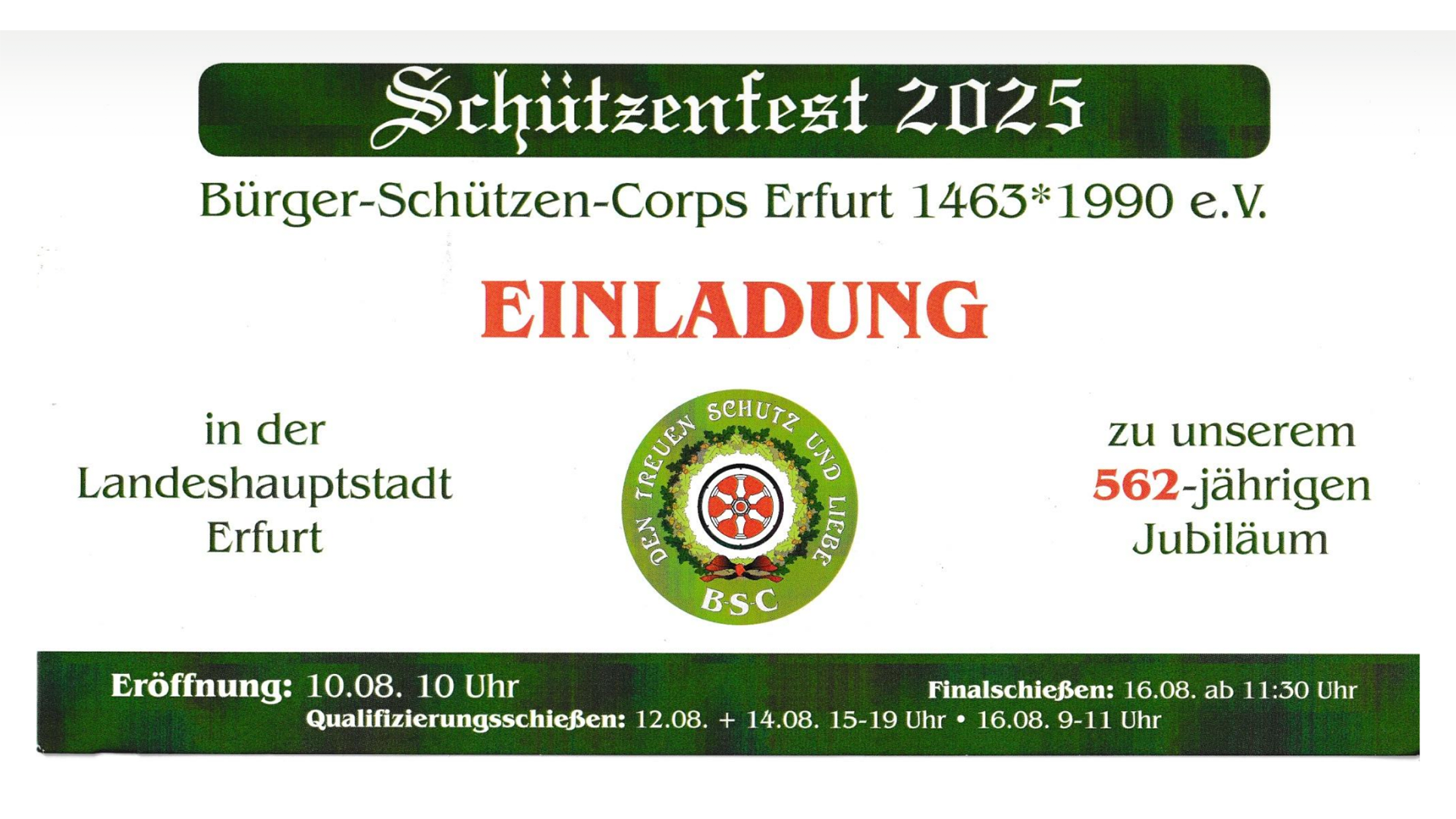 Einladung