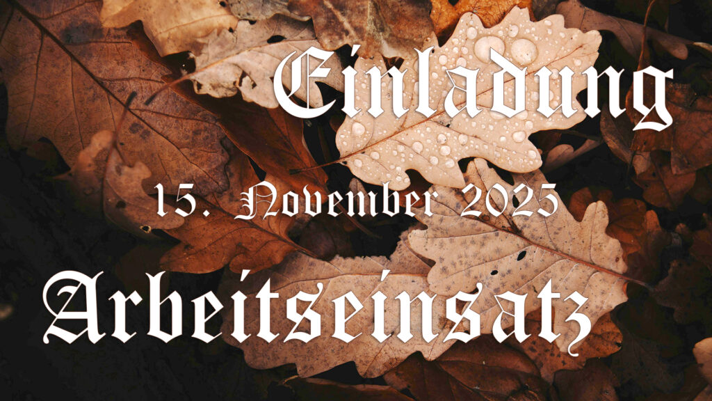 Arbeitseinsatz 20251115 Einladung